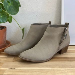 Sam Edelman Grey Suede Booties